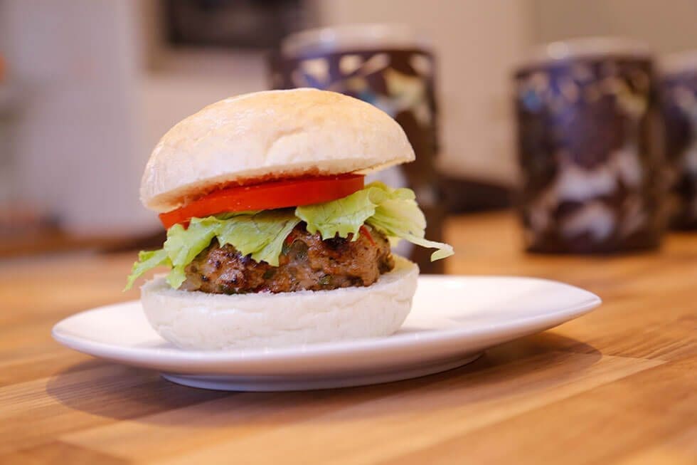 Lamb burger
