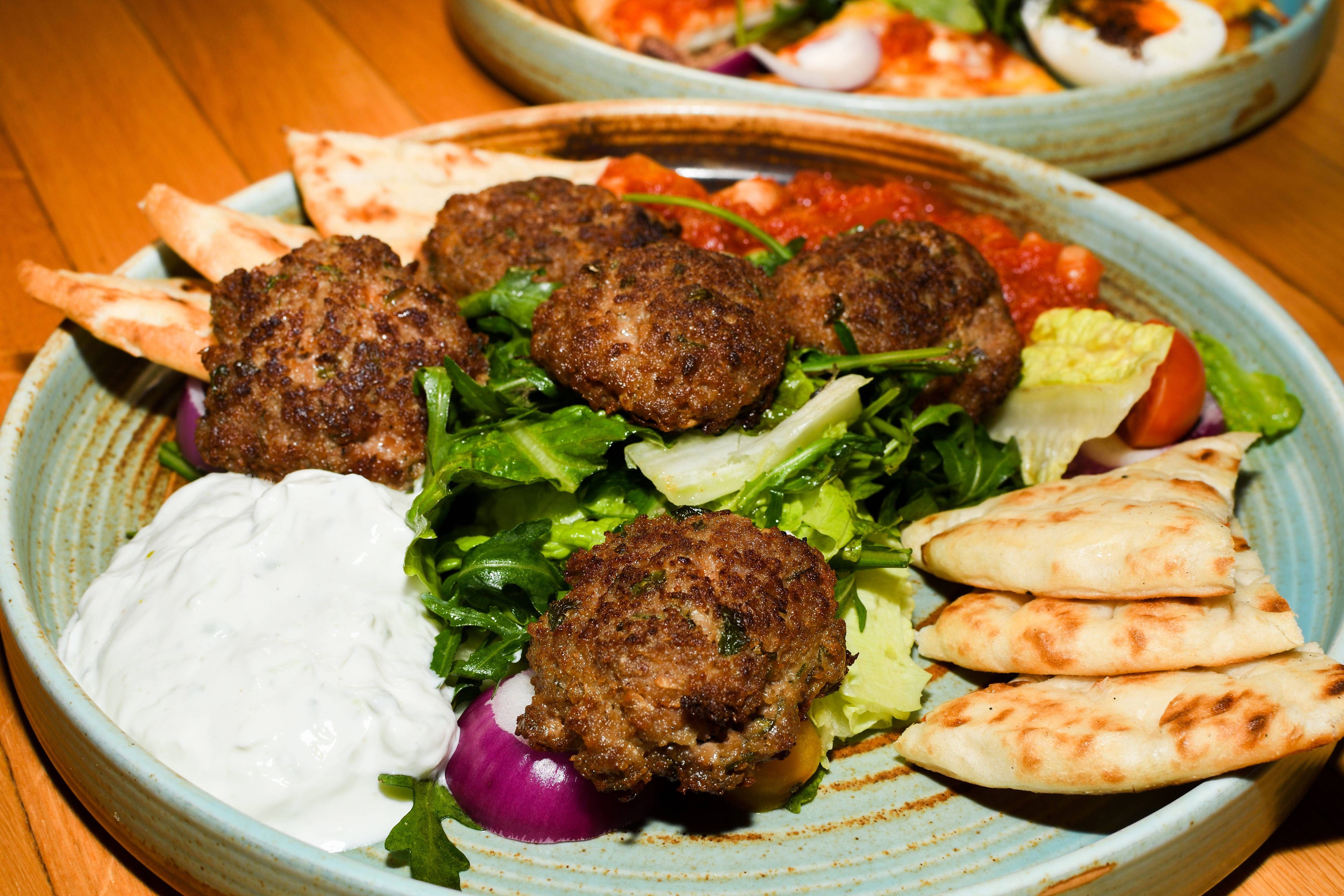 LAMB KOFTAS with MINT YOGURT DIP