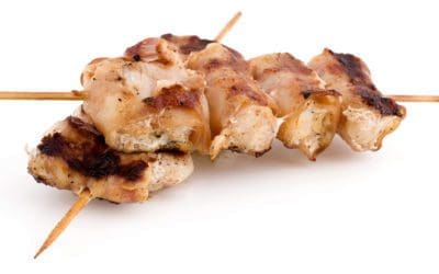 PORK SOUVLAKI with TZATZIKI